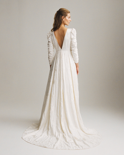 byTiMo | The Embroidered Lace Gown - Vintage White