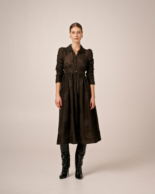 byTiMo | Jacquard Mini Dress - Black