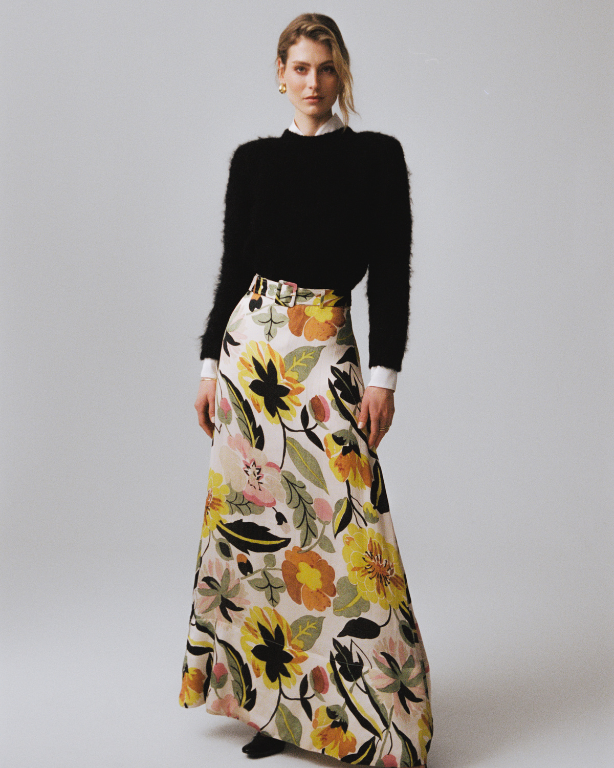 【Frame】ザシルク organza maxiスカート THE SILK ORGANZA SKIRT ALABASTER – FRAME
