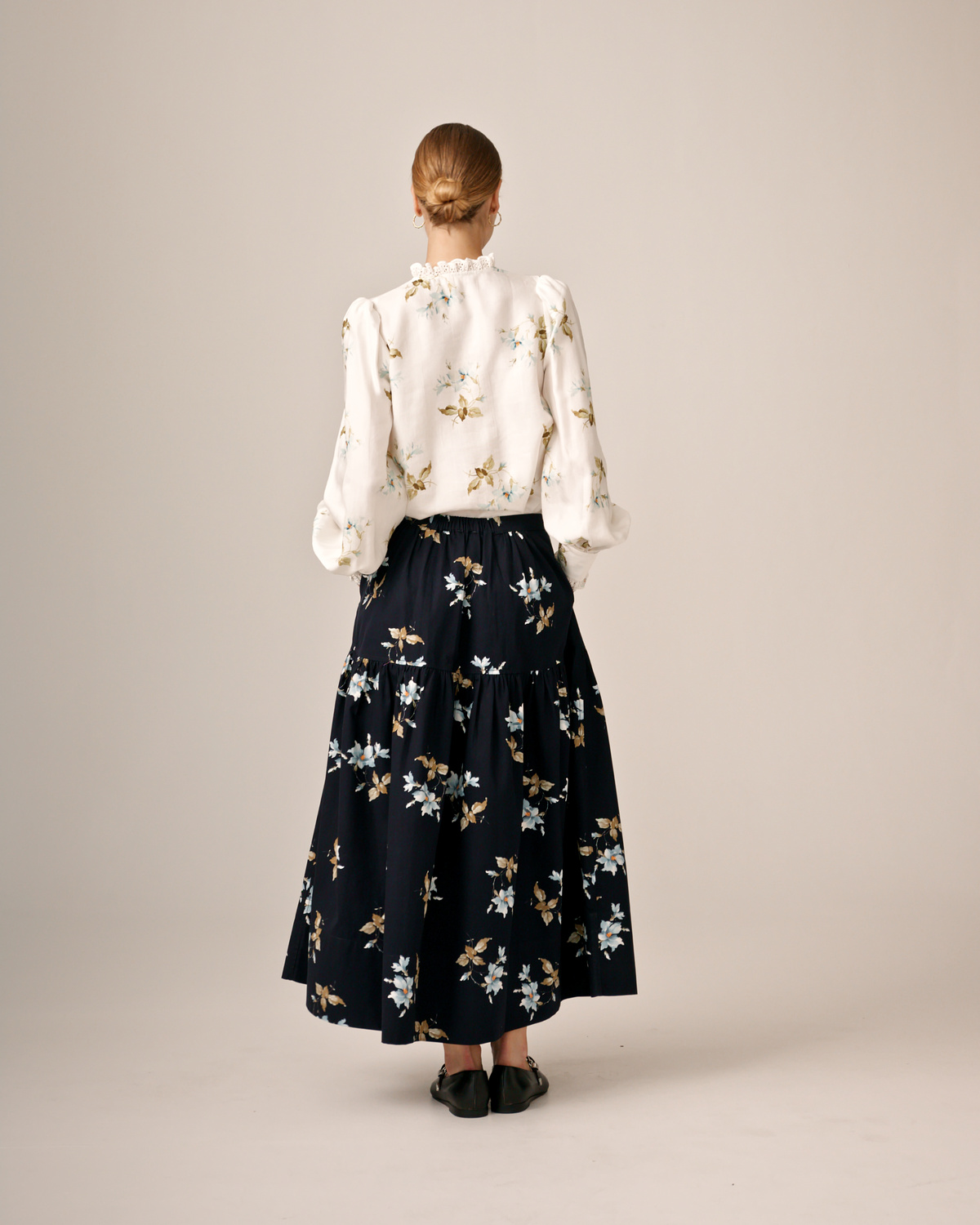 ★Smooth Mood★Solly Bubble Skirt★Check Olive_Check Navy★ Solly Bubble Skirt Check Olive (3rd) - Smooth Mood