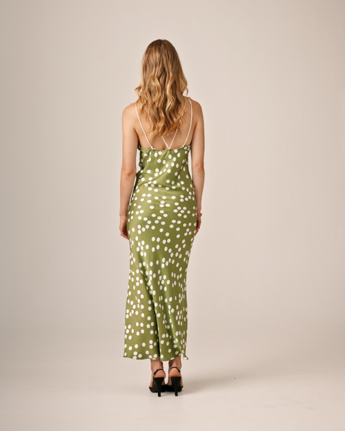 byTiMo | Satin Slip Dress - Poppy Flowers