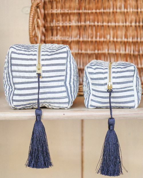 byTiMo | Cosmetic Bag - Blue Stripe