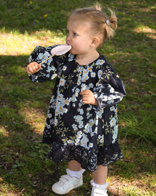 byTiMo | Cotton Slub Shift Dress - Cherry Blossom
