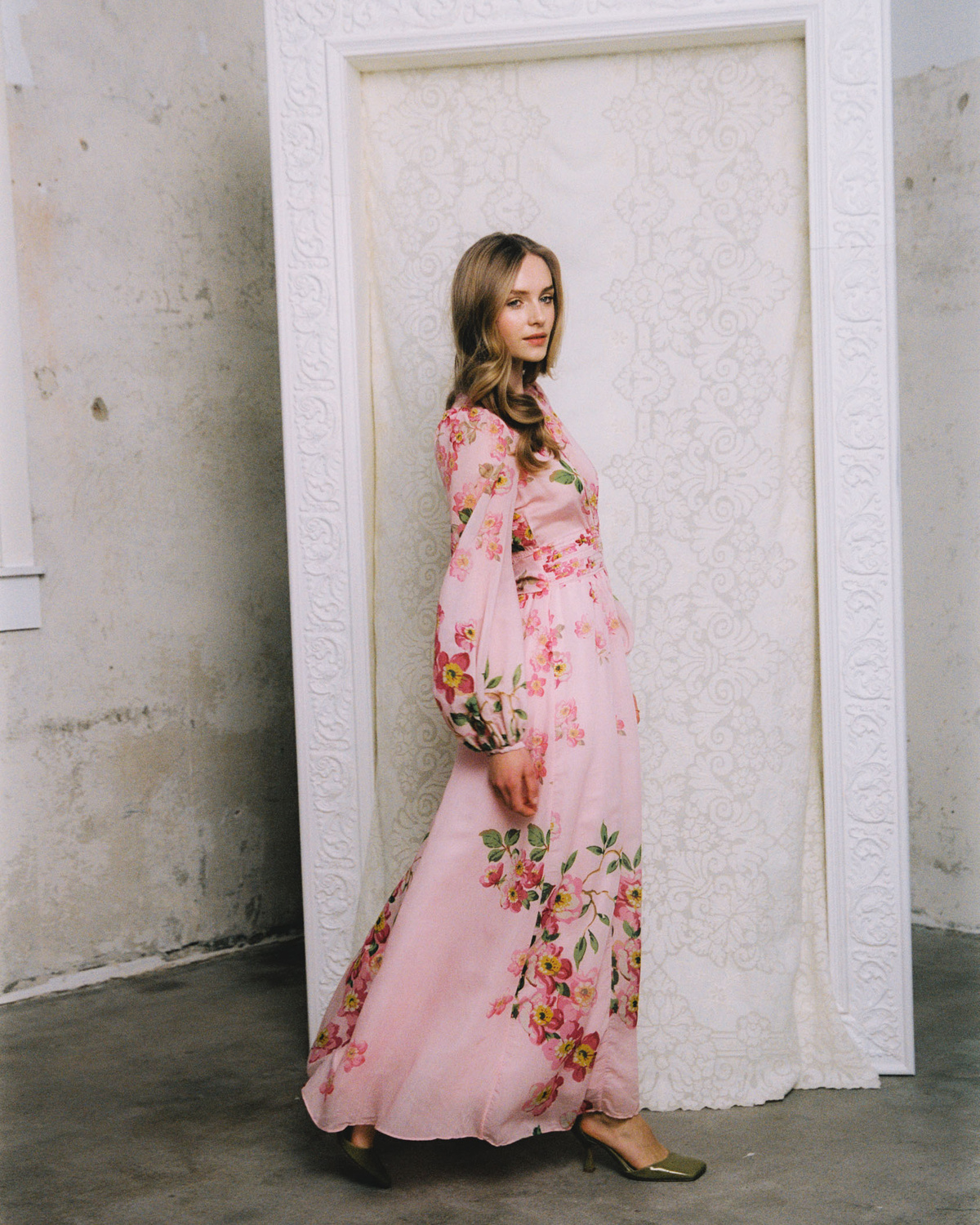 byTiMo | Viscose V-Neck Dress - Cherry Blossom