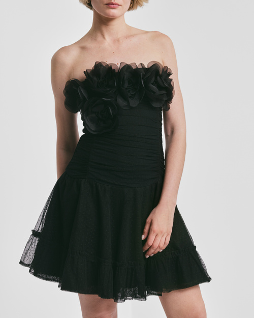 【NOTREemor 】tulle mini dress/ black Lucille Tulle Mini Dress - Black | Fashion Nova