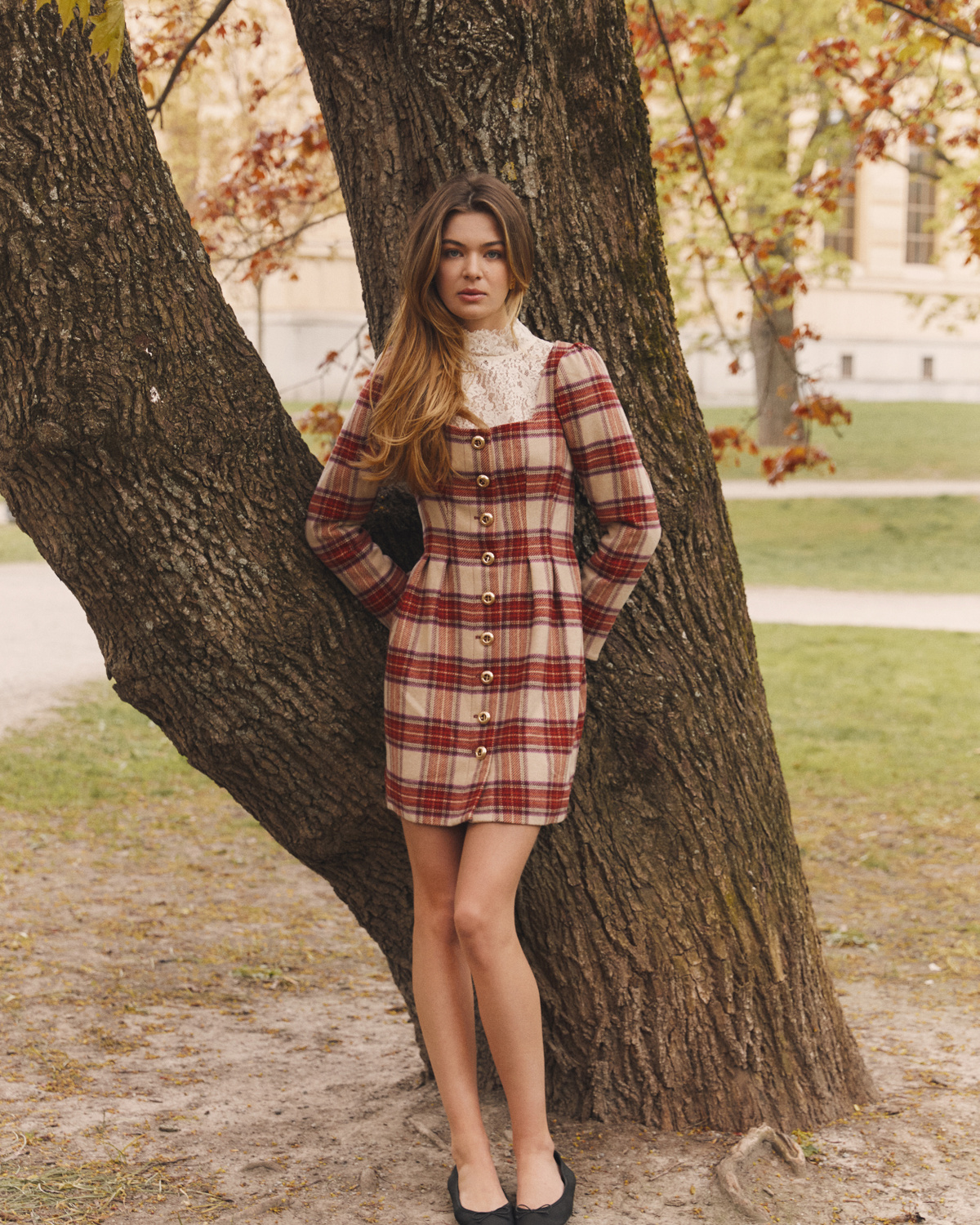 ワンピース ANDMARY Karen check mini dress S ANDMARY Karen check mini dress sサイズ ANDMARY Karen check mini