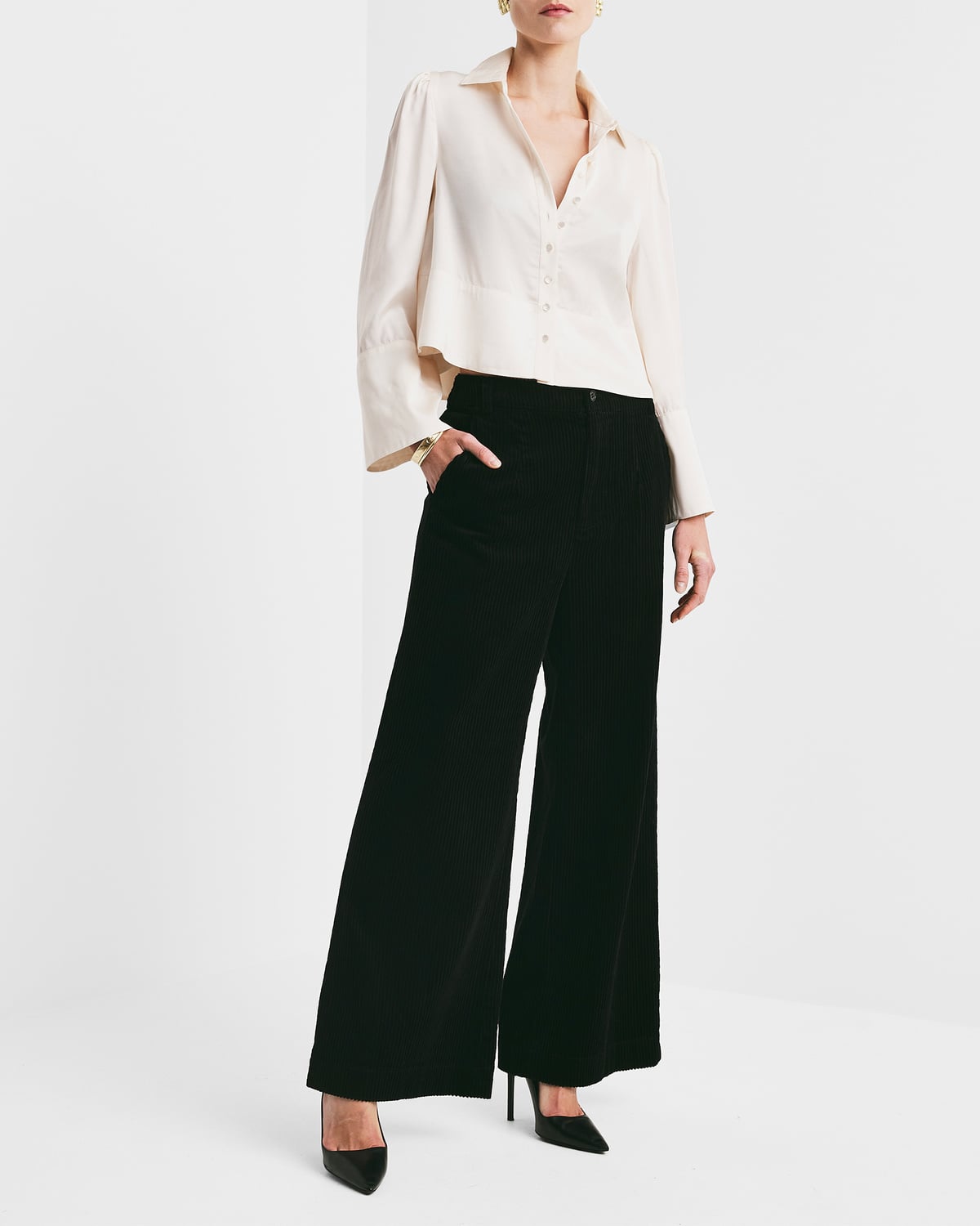 【新品】imperf Vintage Satin Shirt Ecru 新品】imperf Vintage Satin Shirt Ecru TOPS – FabFindsbySarah