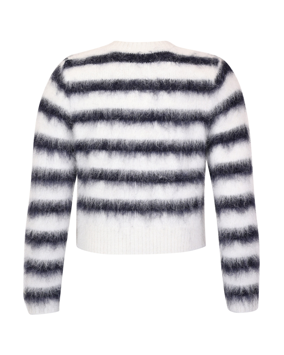 byTiMo | Hairy Knit Jacket - Marine Stripe