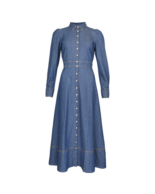bytimo cotton slub button down dress Bytimo Cotton Slub Mini Dress In Daisy Garden
