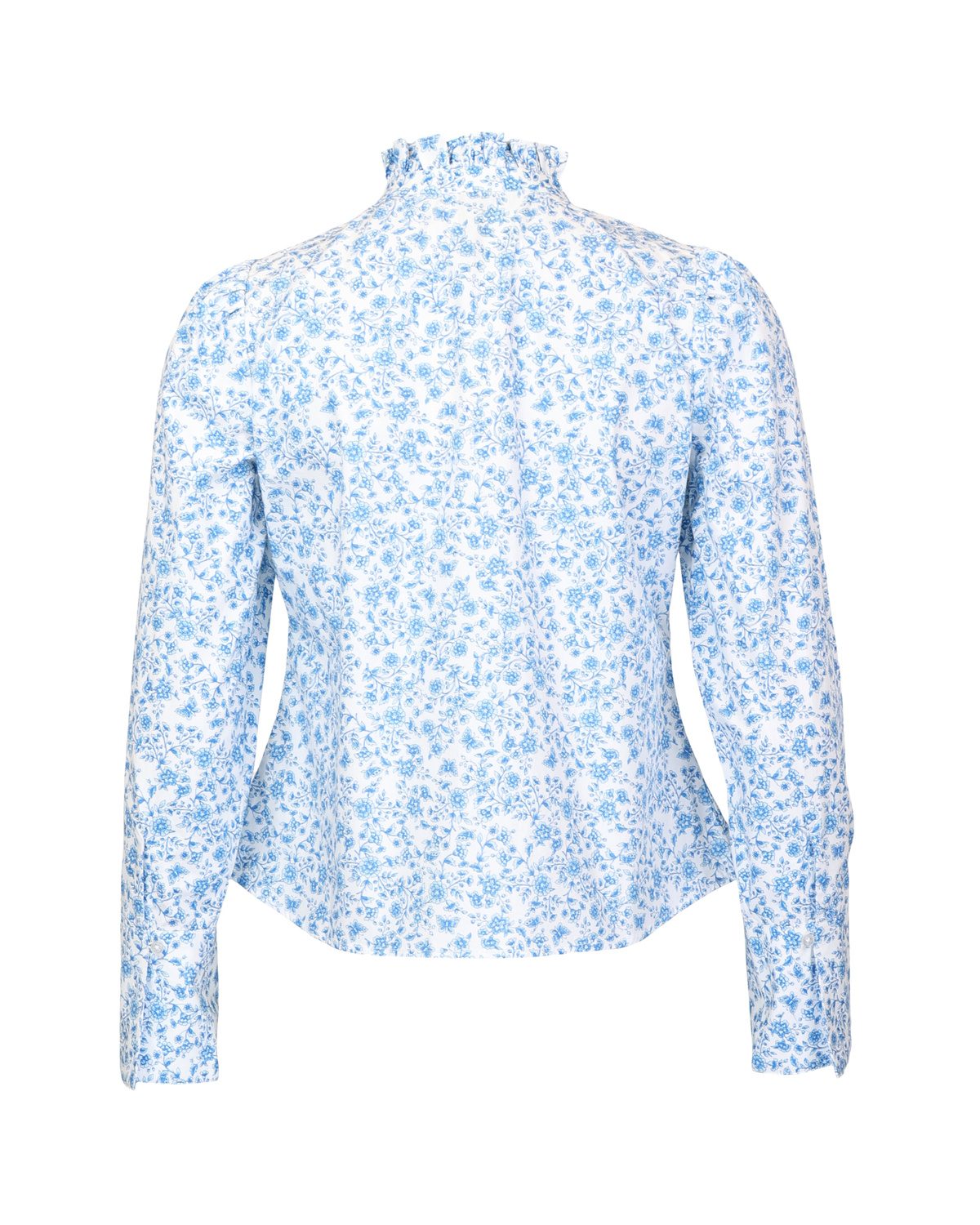 byTiMo | Poplin Ruffle Shirt - Azure Meadow