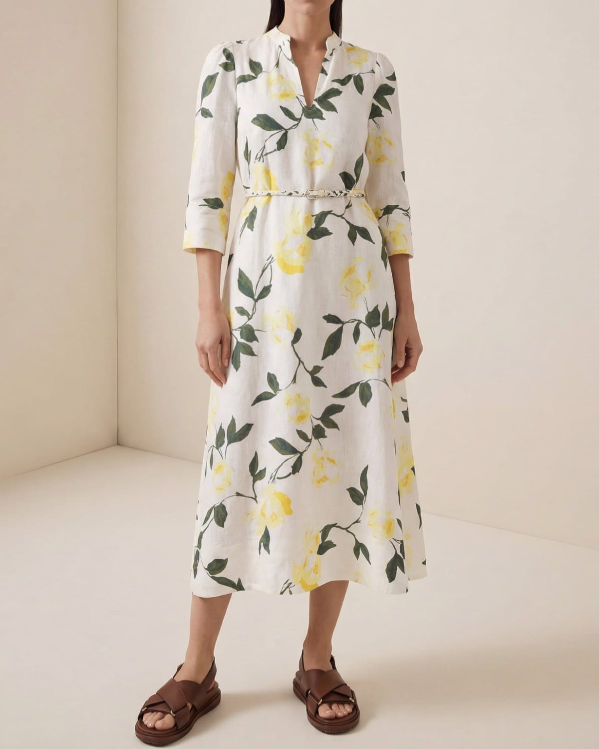 bytimo linen maxi dress byTiMo | Linen V-Neck Dress