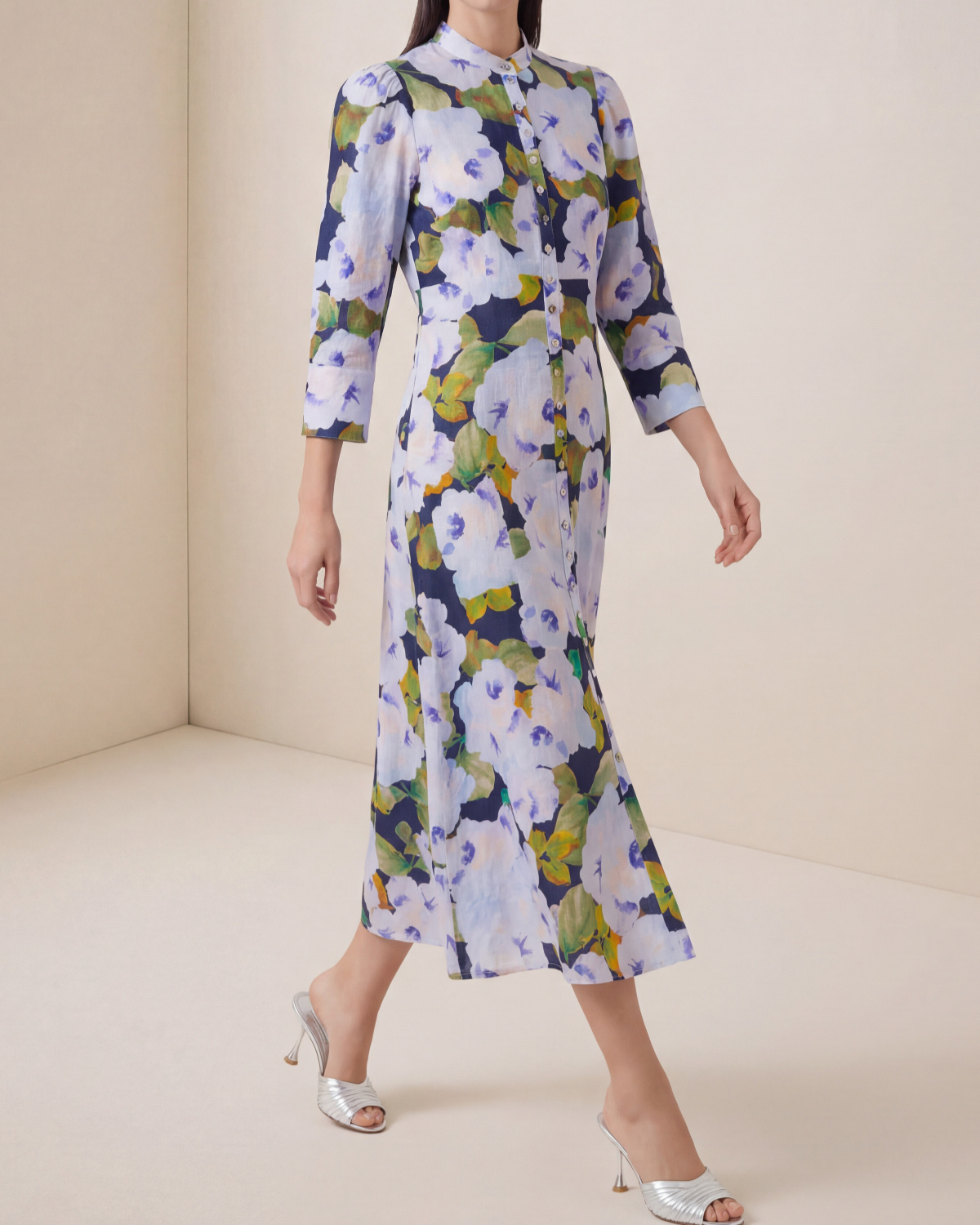 a-line/princess sleeveless halter chiffon floor-length two piece dresses NumberSea-A-Line/Princess Halter Beading Sleeveless Long Chiffon Two Piece Dresses US 4 / UK 8 / EU 34 main image 1