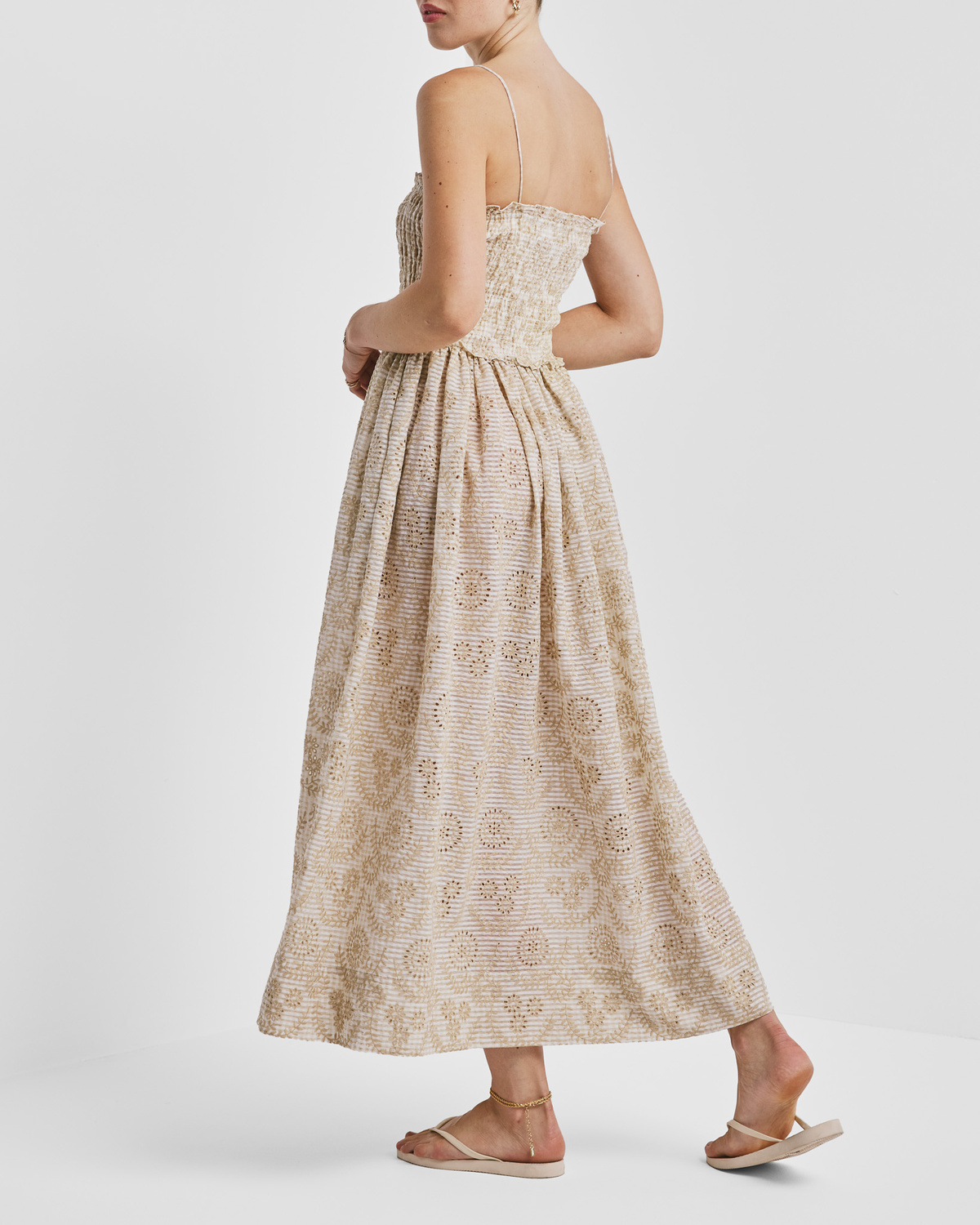 byTiMo | Checks Bandeau Dress - Khaki