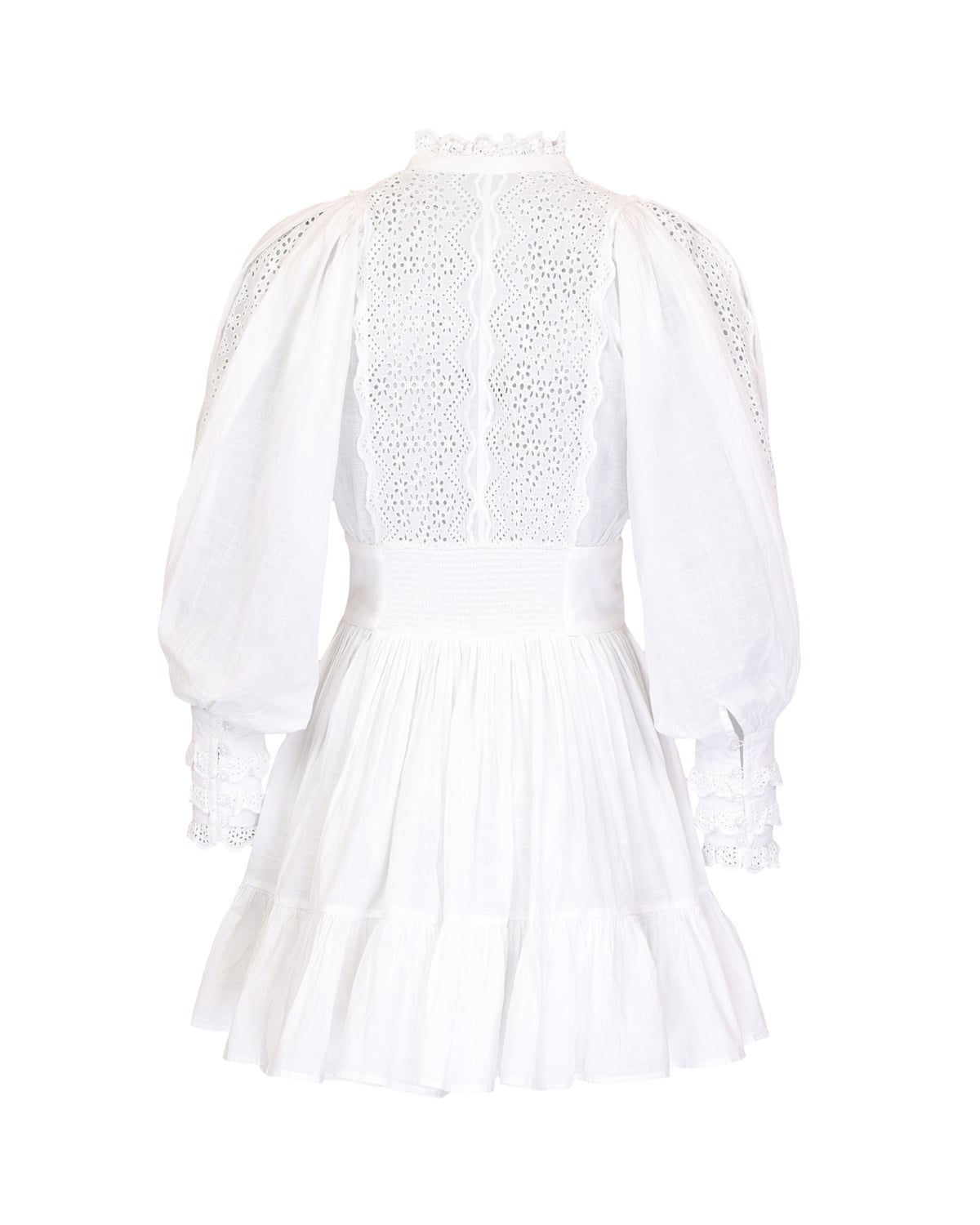 cotton slub mini dress Bytimo Cotton Slub Mini Dress In Daisy Garden