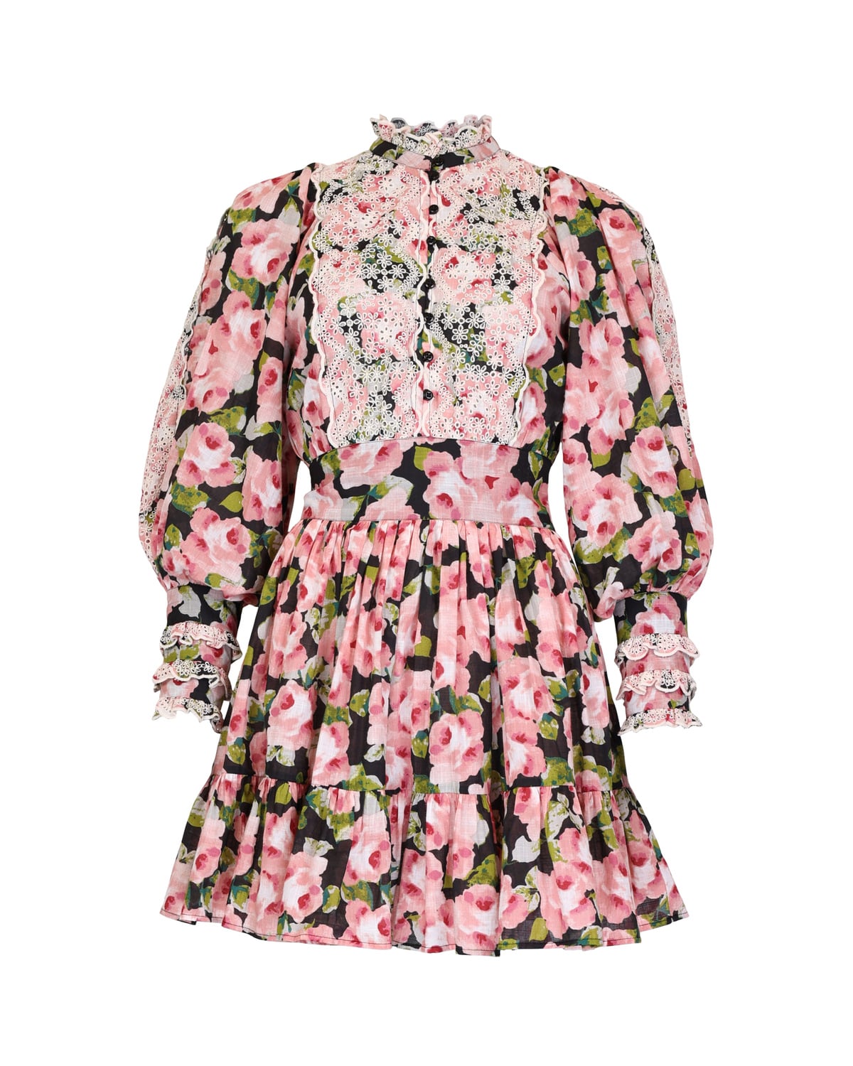 byTiMo | Cotton Slub Mini Dress - Rose Bouquet