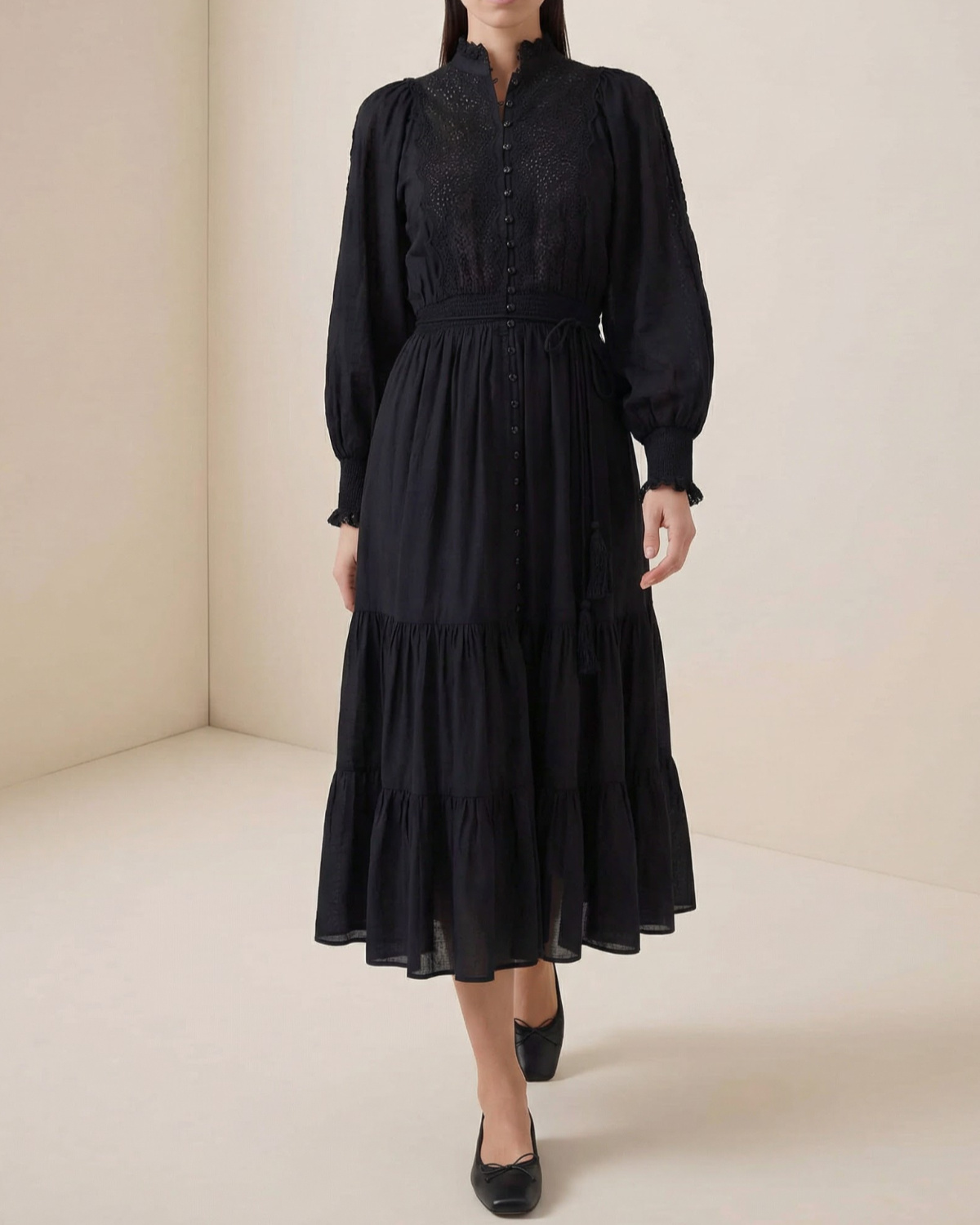 bytimo cotton slub midi dress byTiMo | Cotton Slub Midi Dress