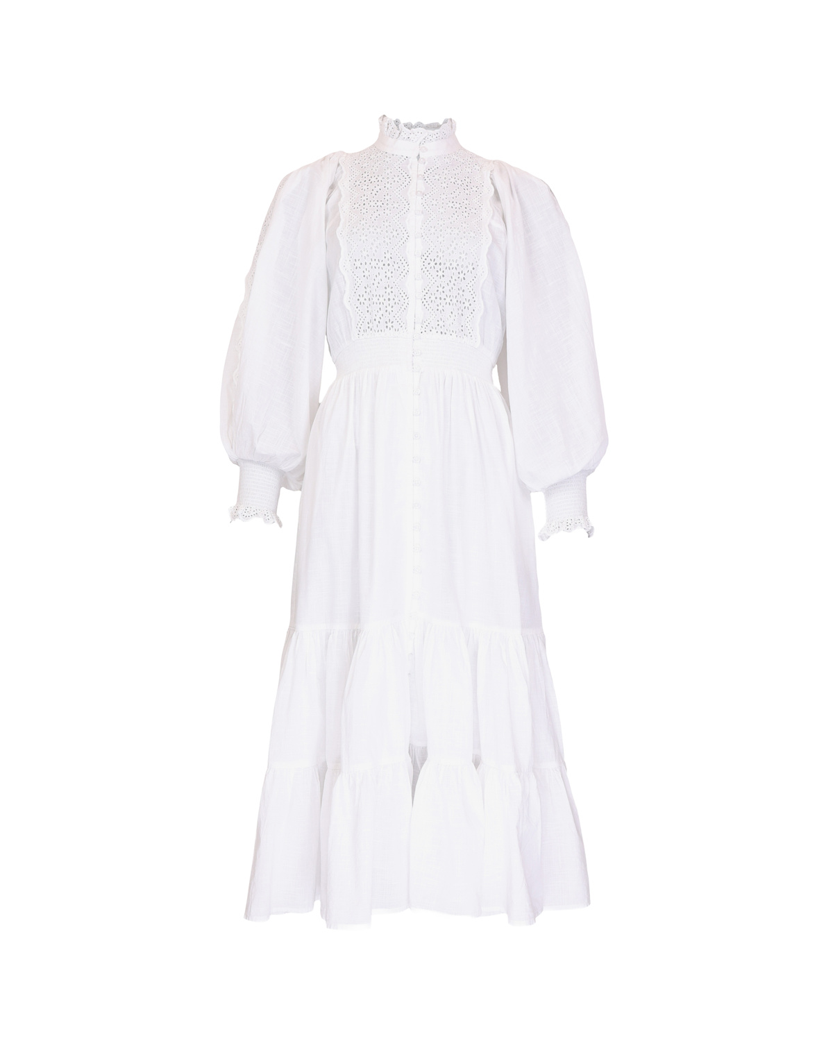 byTiMo | Cotton Slub Midi Dress - White