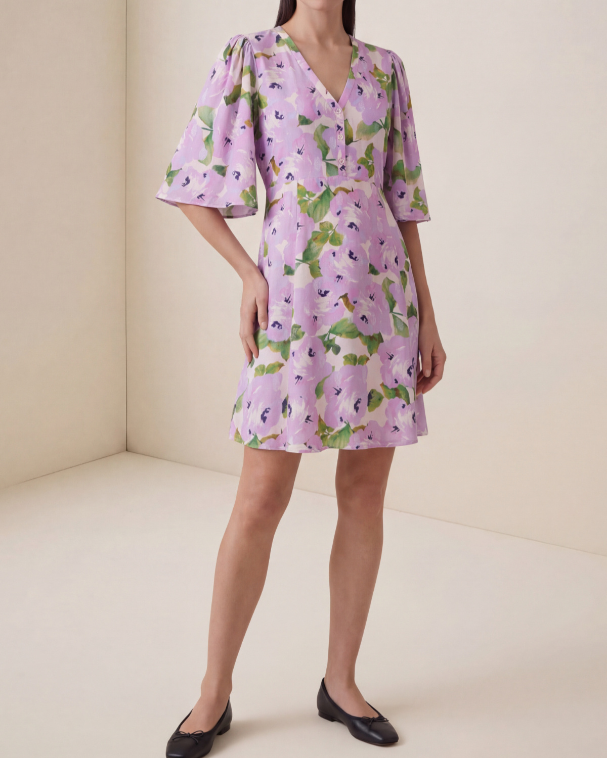 byTiMo | Spring V-Neck Dress - Delicate