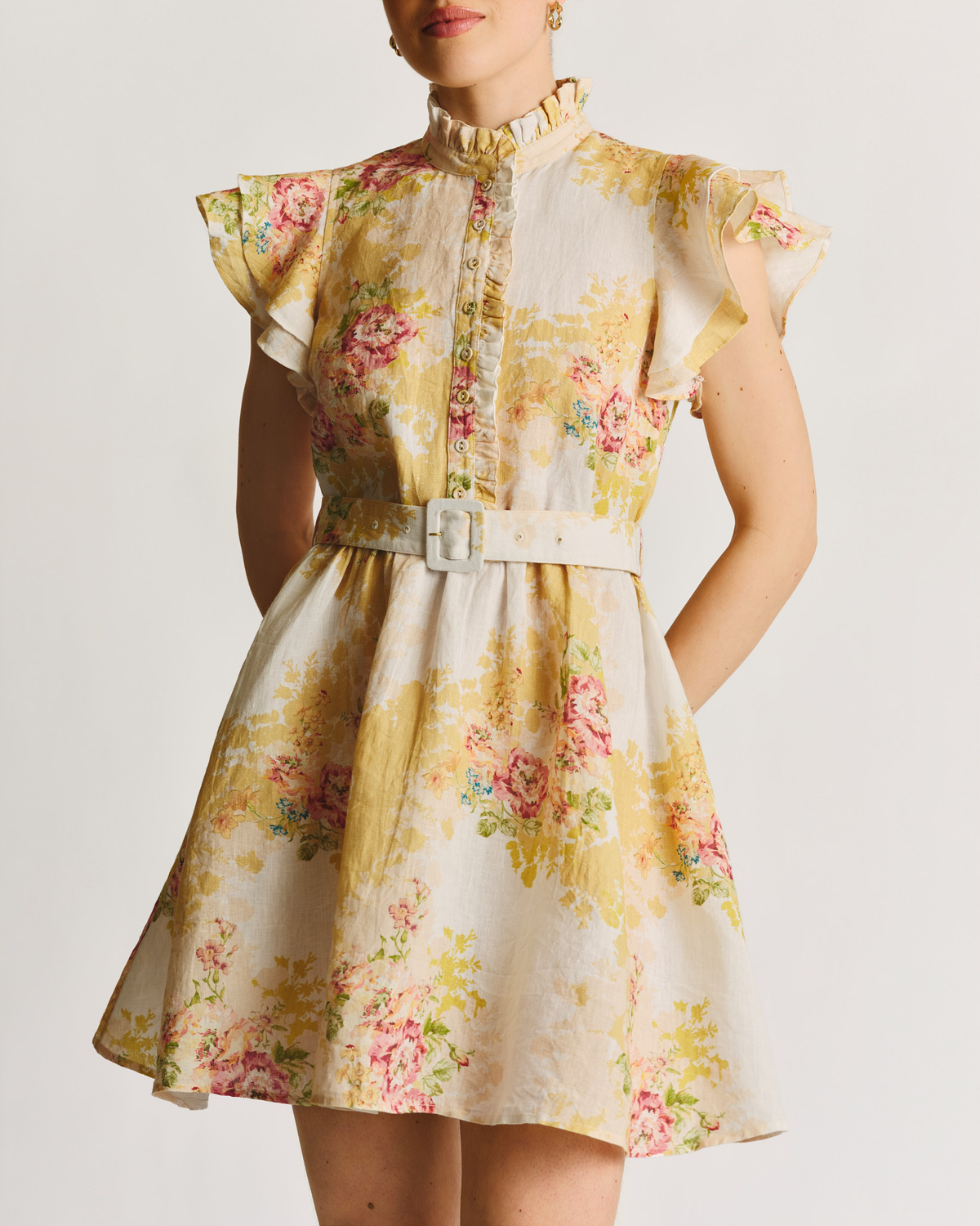 byTiMo | Linen Ruffle Dress - Amore