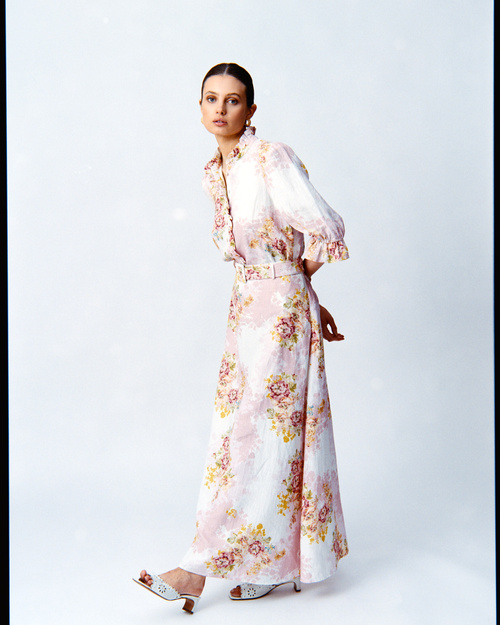 byTiMo | Linen Ruffle Dress - Amore