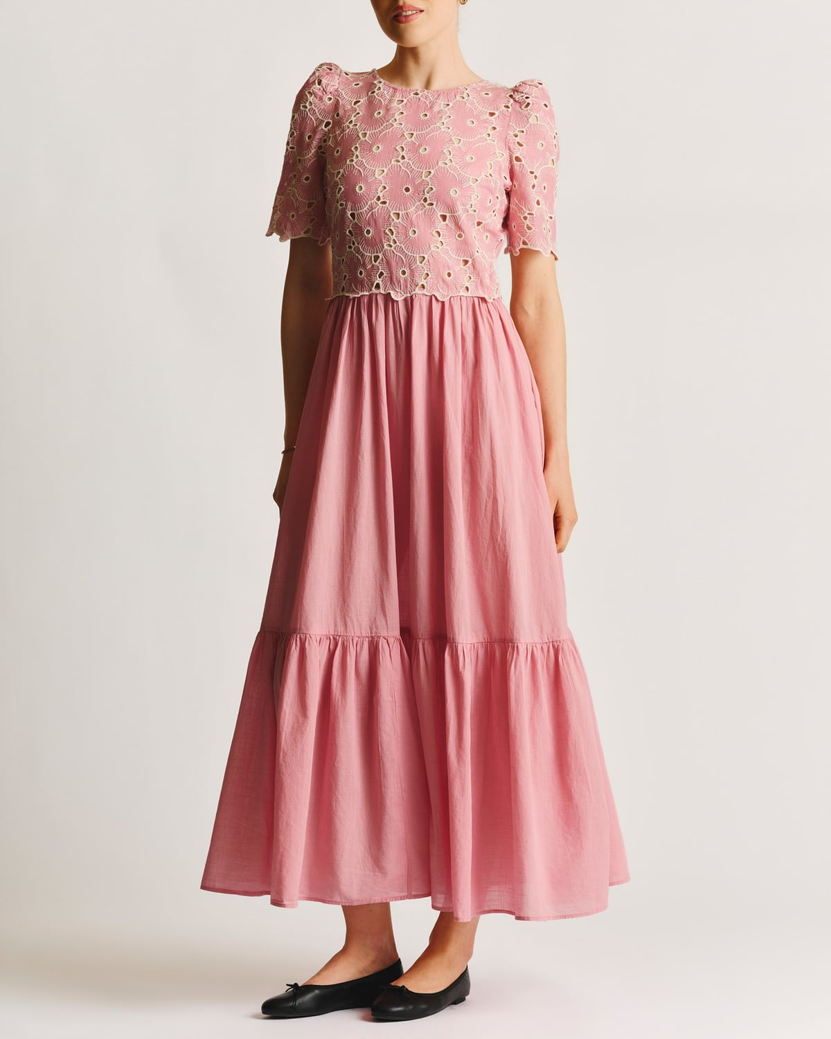 bytimo pink dress BYTIMO AUSTRALIA Organza Pussybow Midi Dress